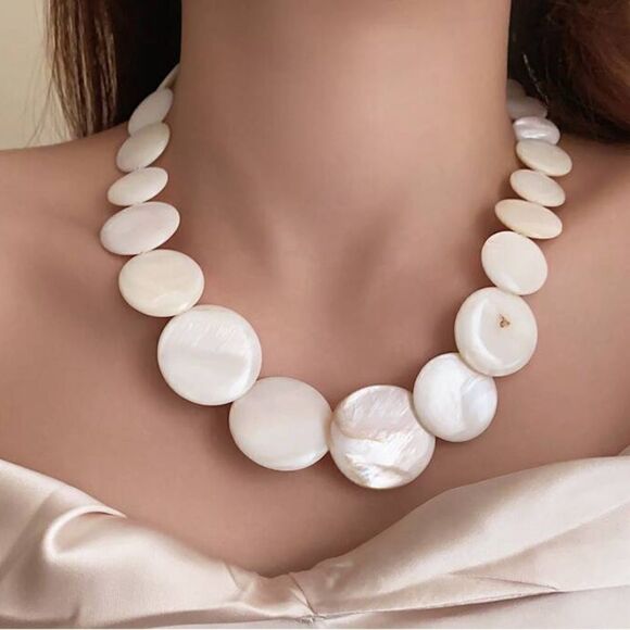 Boho pearl necklace M781 - Picture 1 of 4